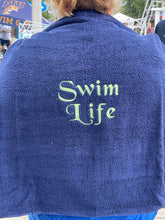 Navy blue - Embroidered Bath Towel