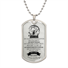 MY EVERYTHING - Graphical Dog Tag & Ball Chain