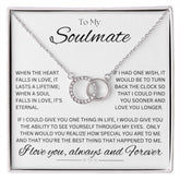 TO MY SOULMATE - Always and Forever - Perfect Pair Necklace (White background)