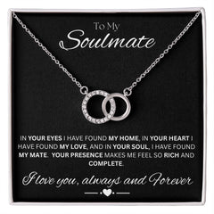 TO MY SOULMATE - My Home - Perfect Pair Necklace (Black background)