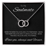 TO MY SOULMATE - Eternal - Perfect Pair Necklace (Black background)