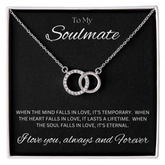TO MY SOULMATE - Eternal - Perfect Pair Necklace (Black background)