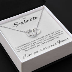 TO MY SOULMATE - One Wish - Perfect Pair Necklace (White background)
