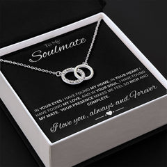 TO MY SOULMATE - My Home - Perfect Pair Necklace (Black background)