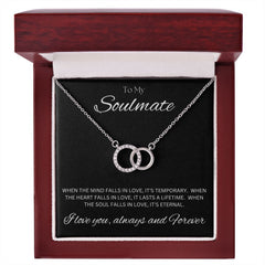 TO MY SOULMATE - Eternal - Perfect Pair Necklace (Black background)