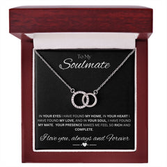TO MY SOULMATE - My Home - Perfect Pair Necklace (Black background)