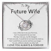 TO MY FUTURE WIFE - My Other Half - Love Knot Necklace (White background)