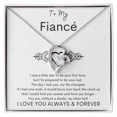 TO MY FIANCE - My Other Half - Forever Love Necklace (White background)