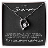 TO MY SOULMATE - Eternal - Forever Love Necklace (Black background)