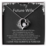 TO MY FUTURE WIFE - Your Last - Forever Love Necklace (Black background)