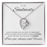 TO MY SOULMATE - Eternal - Forever Love Necklace (White background)