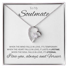 TO MY SOULMATE - Eternal - Forever Love Necklace (White background)