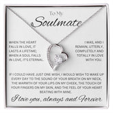 TO MY SOULMATE - One Wish - Forever Love Necklace (White background)