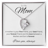 TO MY MOM - Between a Mother and Son - Forever Love Necklace (White background)