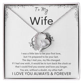TO MY WIFE - Your Last - Forever Love Necklace (White background)
