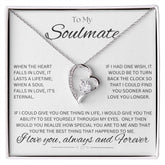 TO MY SOULMATE - One Thing - Forever Love Necklace (White background)