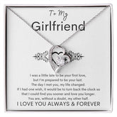 TO MY GIRLFRIEND - My Other Half - Forever Love Necklace (White background)
