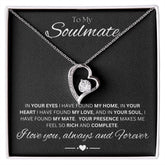 TO MY SOULMATE - My Home - Forever Love Necklace (Black background)