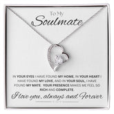 TO MY SOULMATE - My Home - Forever Love Necklace (White background)