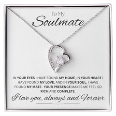 TO MY SOULMATE - My Home - Forever Love Necklace (White background)