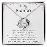 TO MY FIANCE - Your Last - Forever Love Necklace (White background)