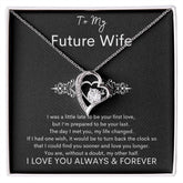 TO MY FUTURE WIFE - My Other Half - Forever Love Necklace (Black background)