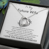 TO MY FUTURE WIFE - Your Last - Forever Love Necklace (White background)