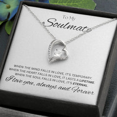 TO MY SOULMATE - Eternal - Forever Love Necklace (White background)