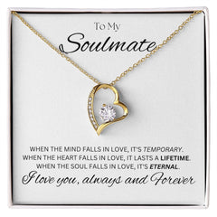 TO MY SOULMATE - Eternal - Forever Love Necklace (White background)