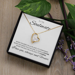 TO MY SOULMATE - Eternal - Forever Love Necklace (White background)