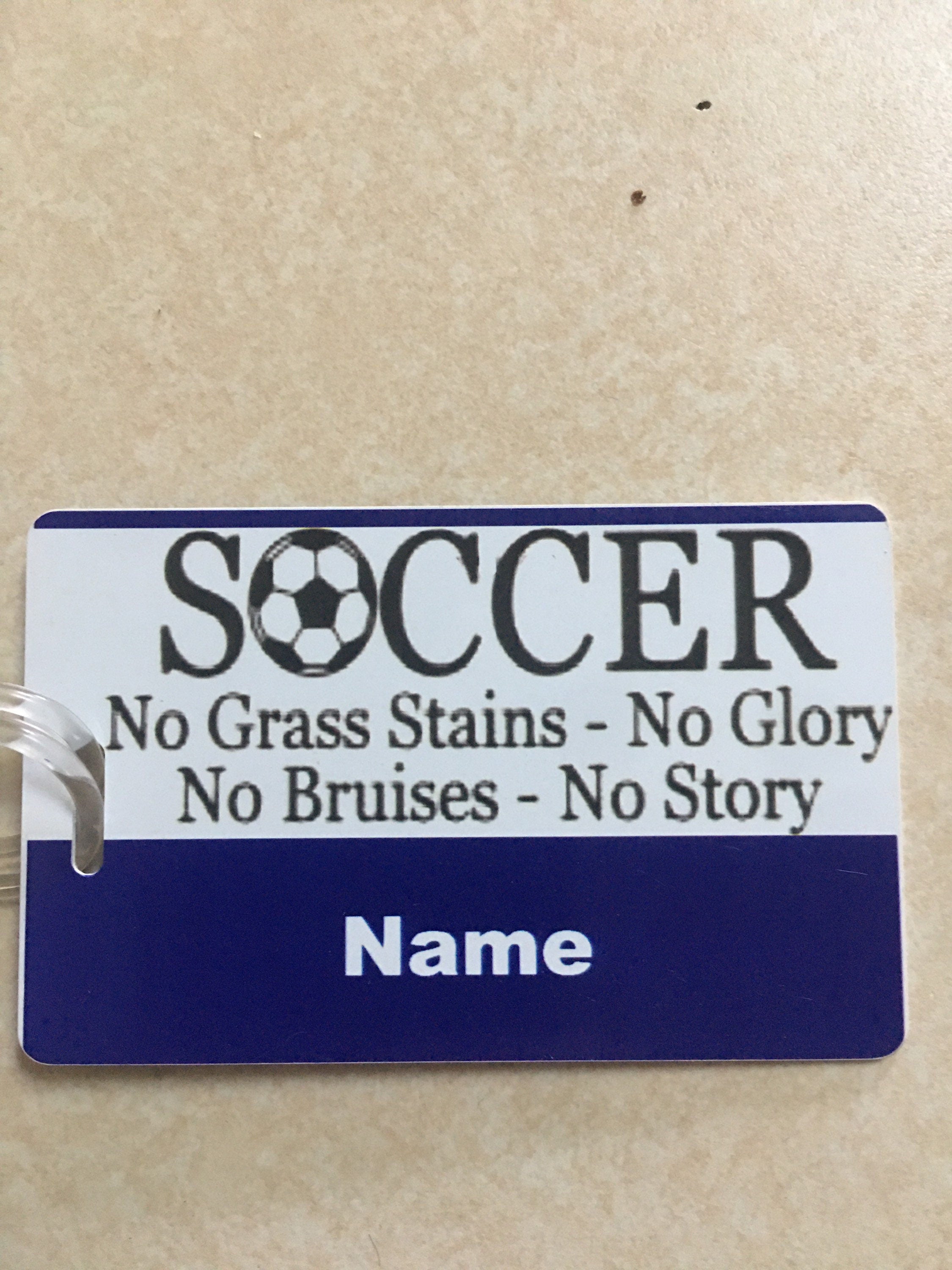 Soccer Bag Tag