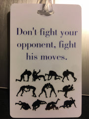 Jiu Jitsu bag tag - Don’t fight your opponent, Fight his moves