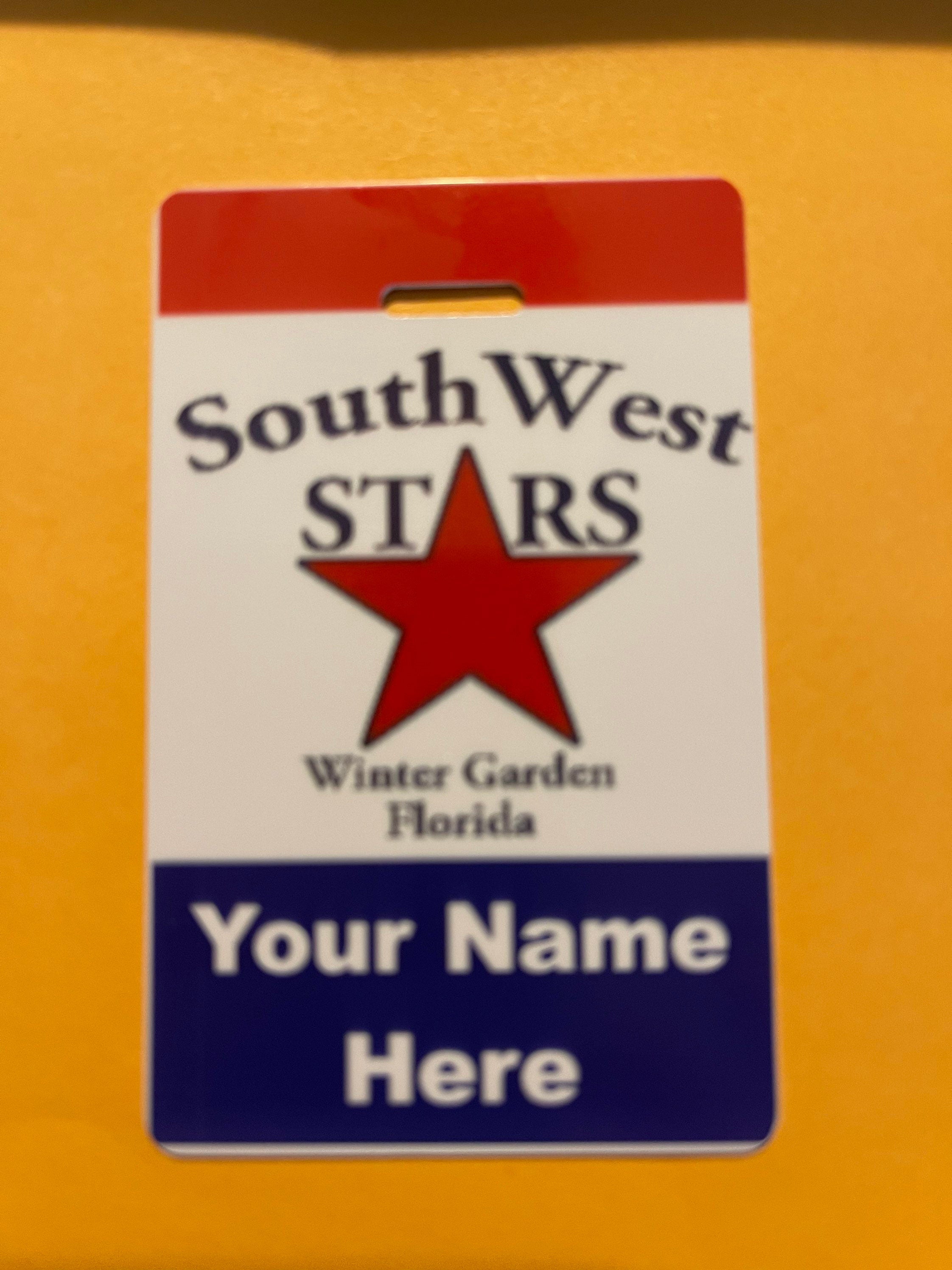 Southwest Stars team bag tag