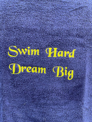 Navy blue - Embroidered Bath Towel