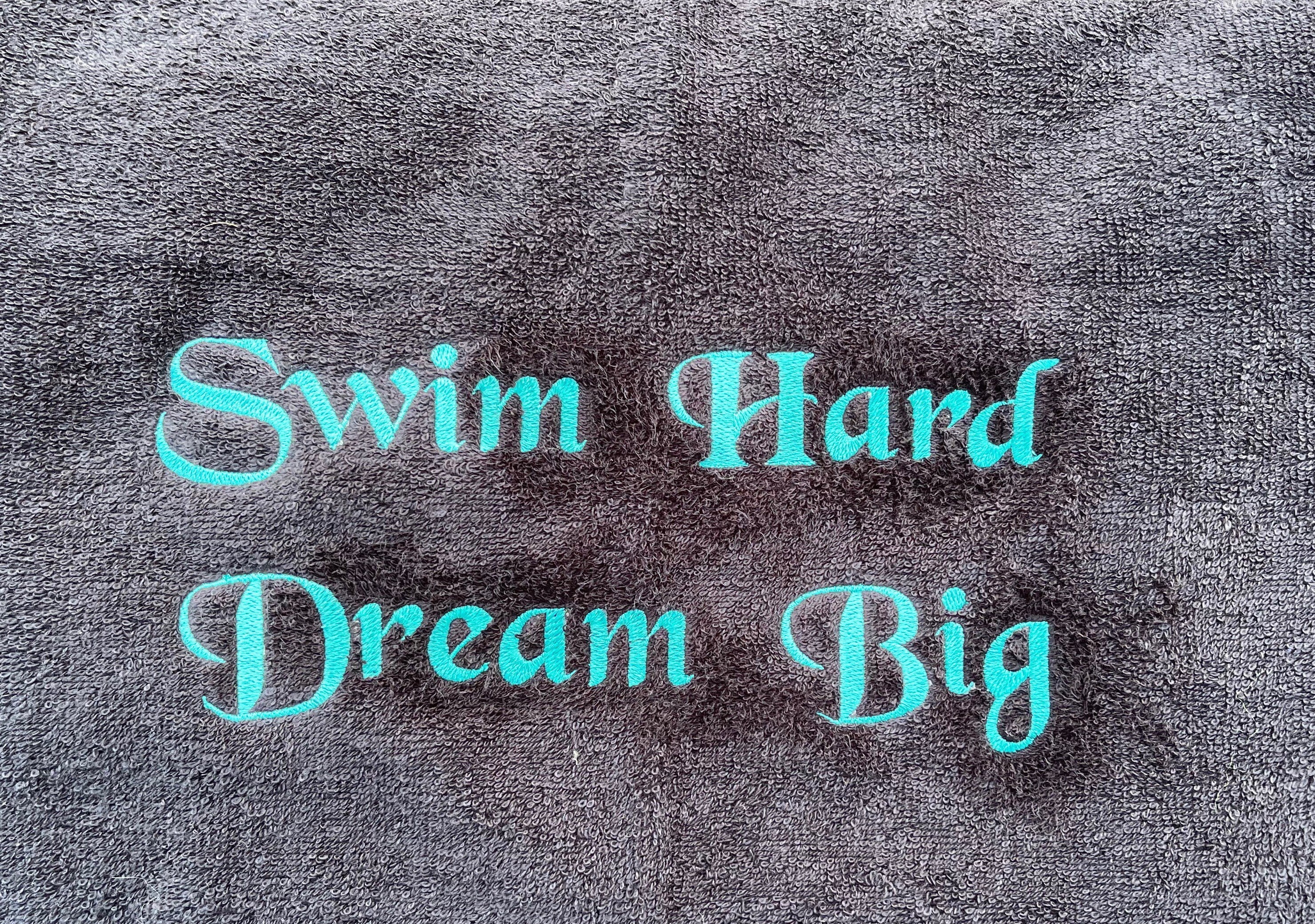 Gray - embroidered towel