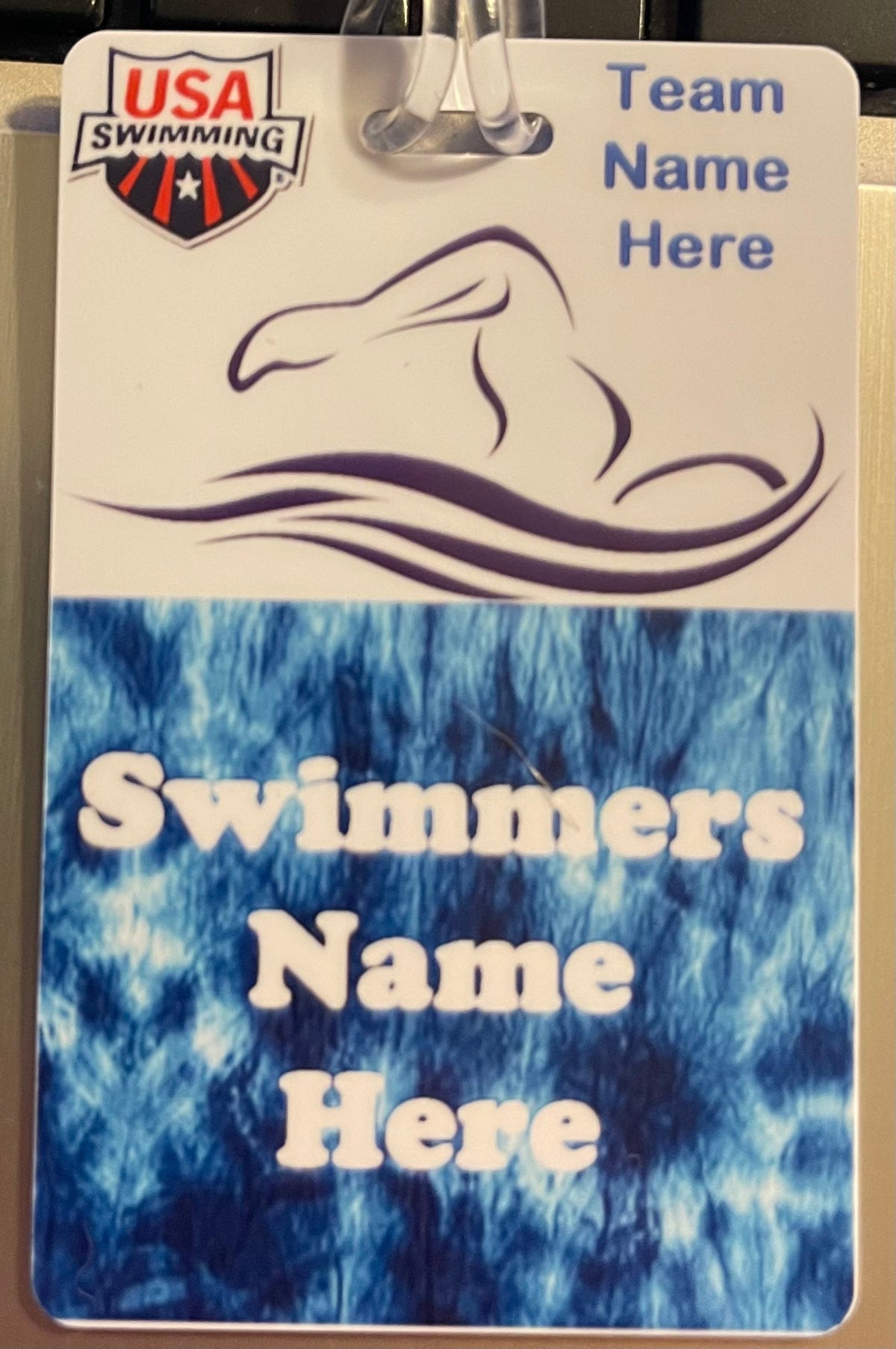 Special order swimmer logo