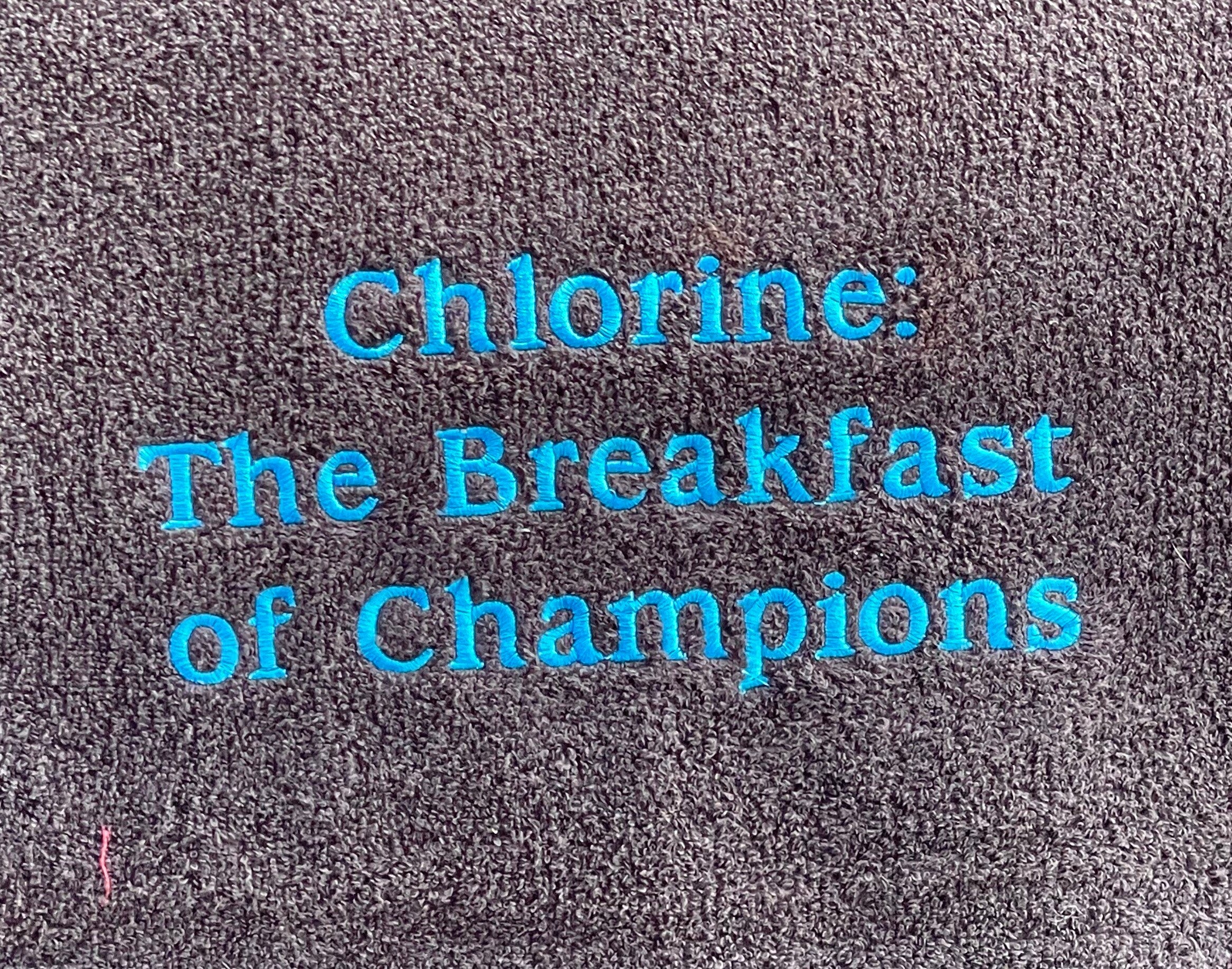 Gray - embroidered towel