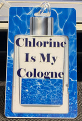 Chlorine is my Cologne Bag Tag