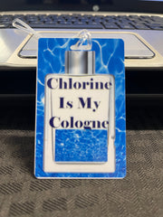 Chlorine is my Cologne Bag Tag