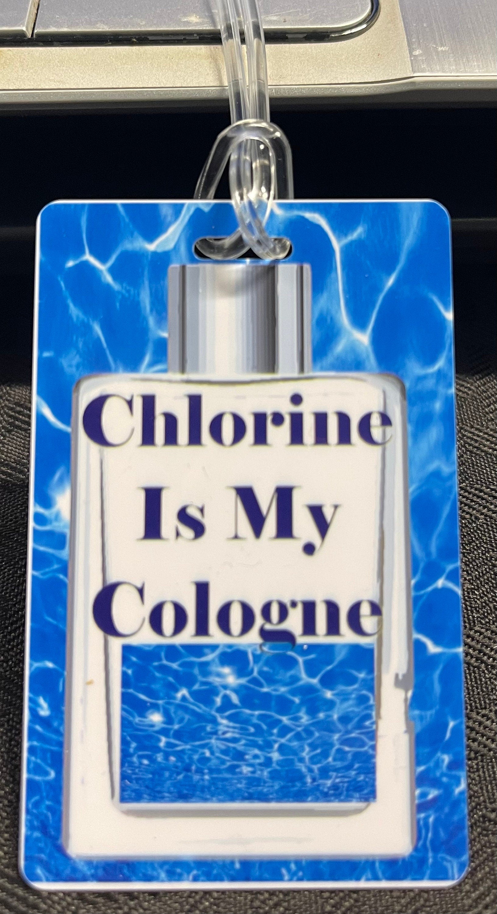 Chlorine is my Cologne Bag Tag