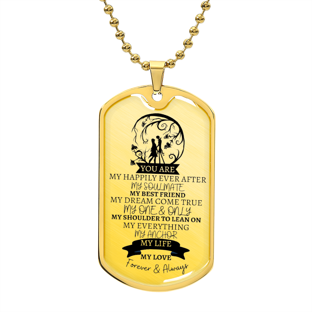 MY EVERYTHING - Graphical Dog Tag & Ball Chain