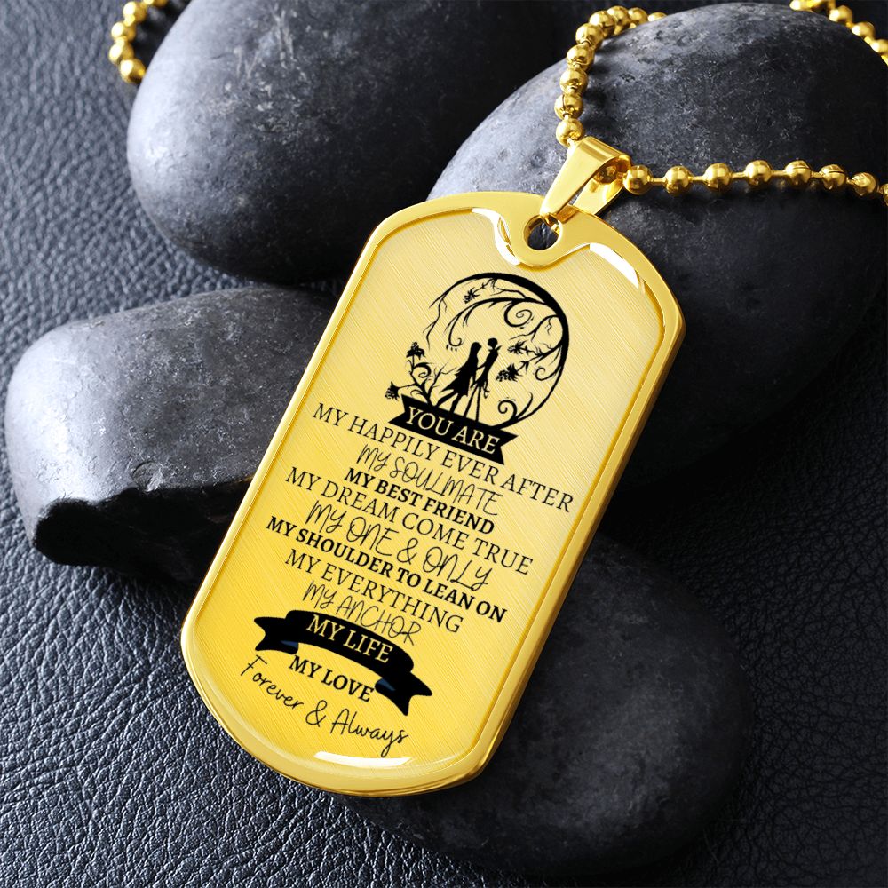 MY EVERYTHING - Graphical Dog Tag & Ball Chain