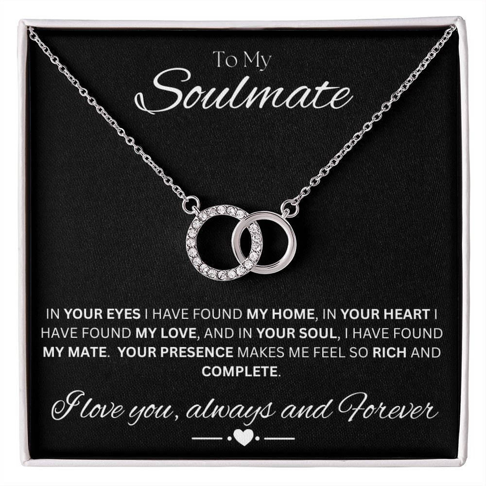 TO MY SOULMATE - My Home - Perfect Pair Necklace (Black background)