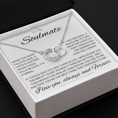 TO MY SOULMATE - Always and Forever - Perfect Pair Necklace (White background)