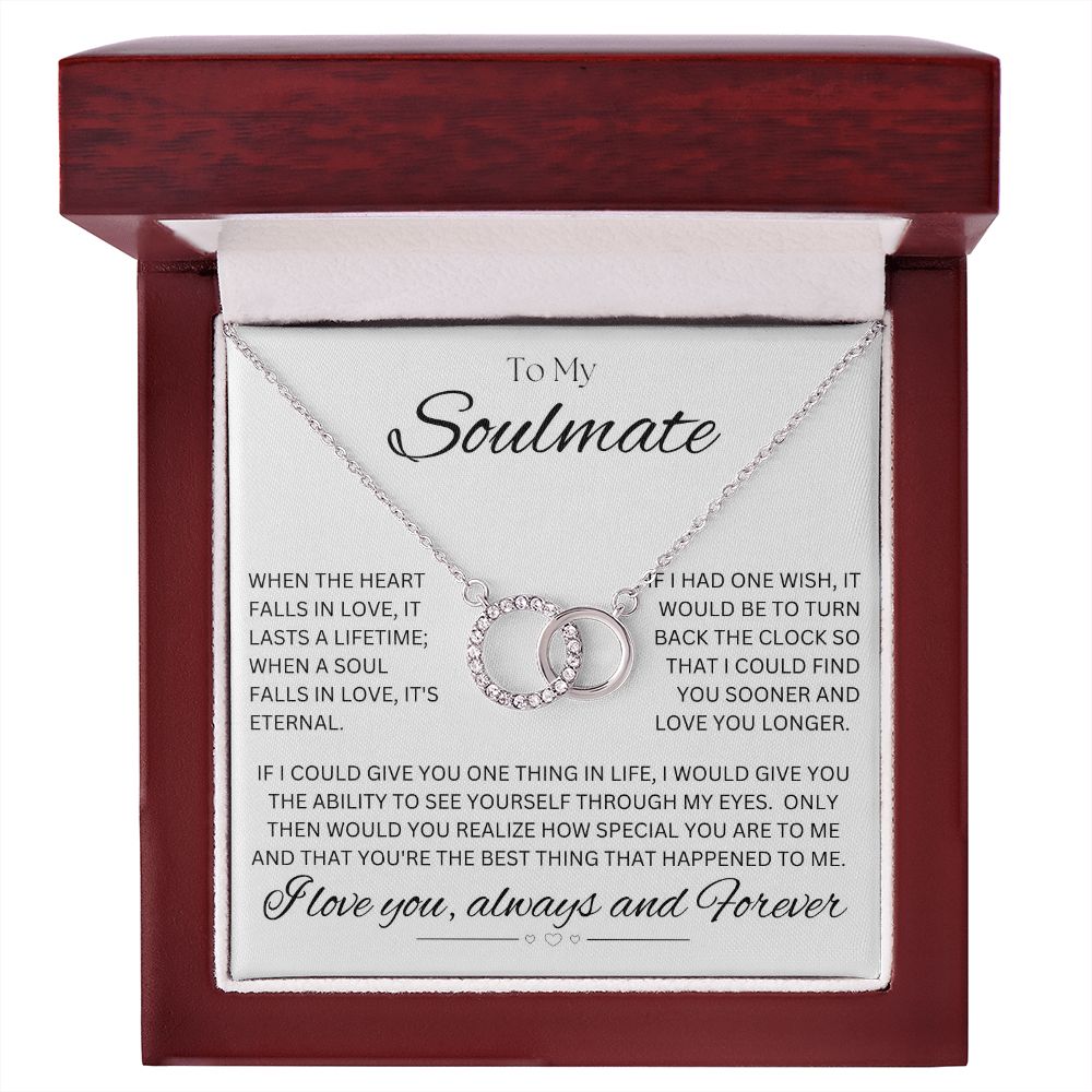 TO MY SOULMATE - Always and Forever - Perfect Pair Necklace (White background)