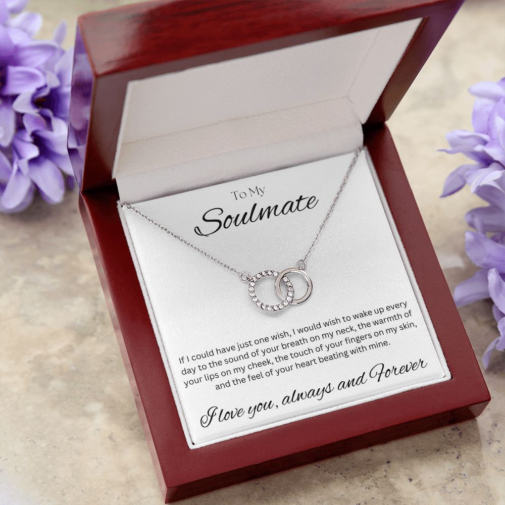 TO MY SOULMATE - One Wish - Perfect Pair Necklace (White background)
