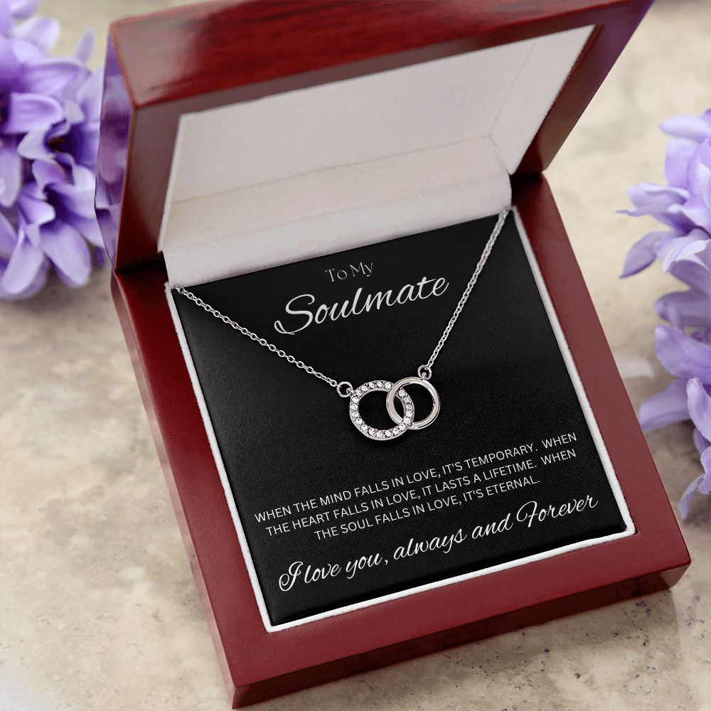 TO MY SOULMATE - Eternal - Perfect Pair Necklace (Black background)