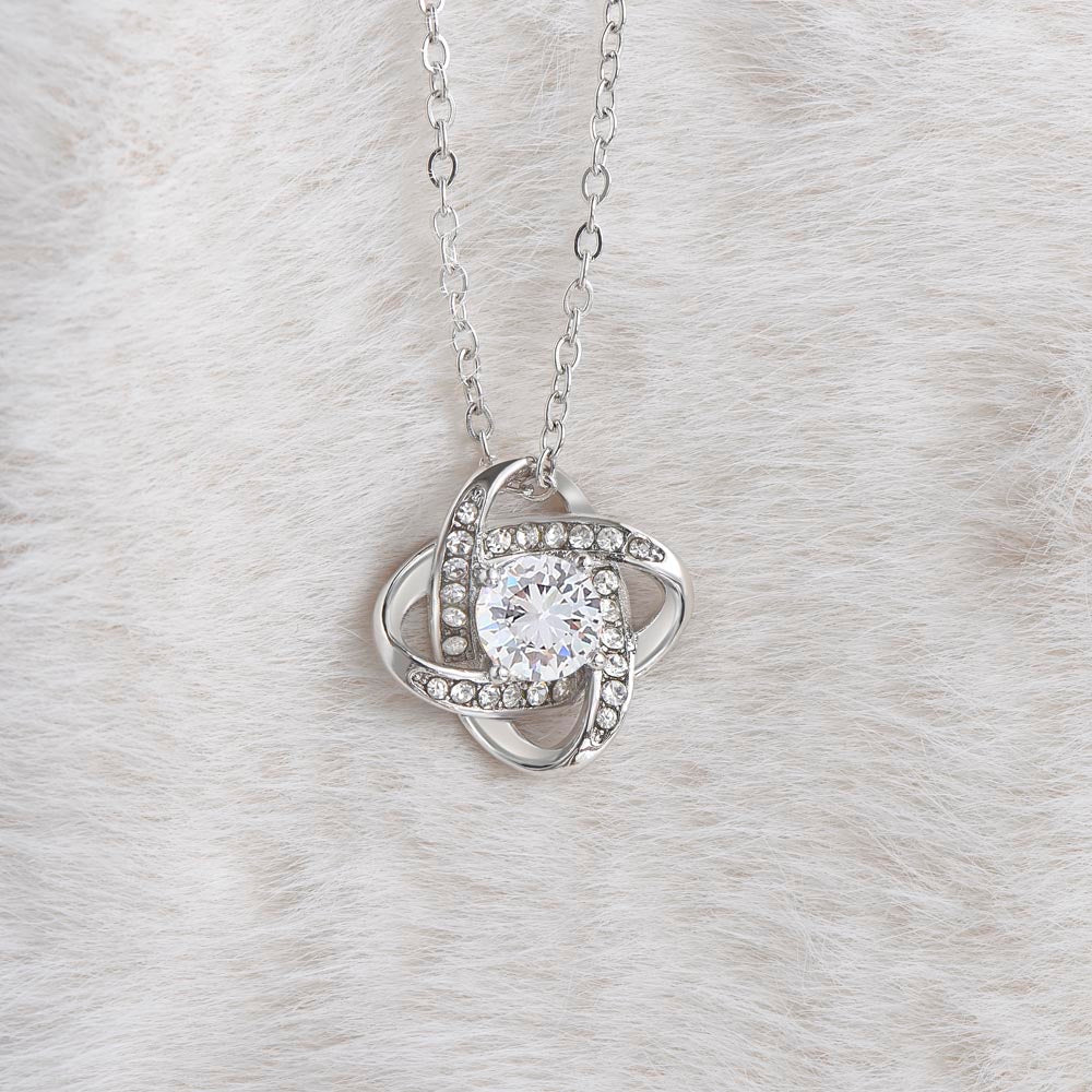 TO MY SOULMATE - One Wish - Love Knot Necklace (White background)