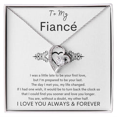 TO MY FIANCE - My Other Half - Forever Love Necklace (White background)