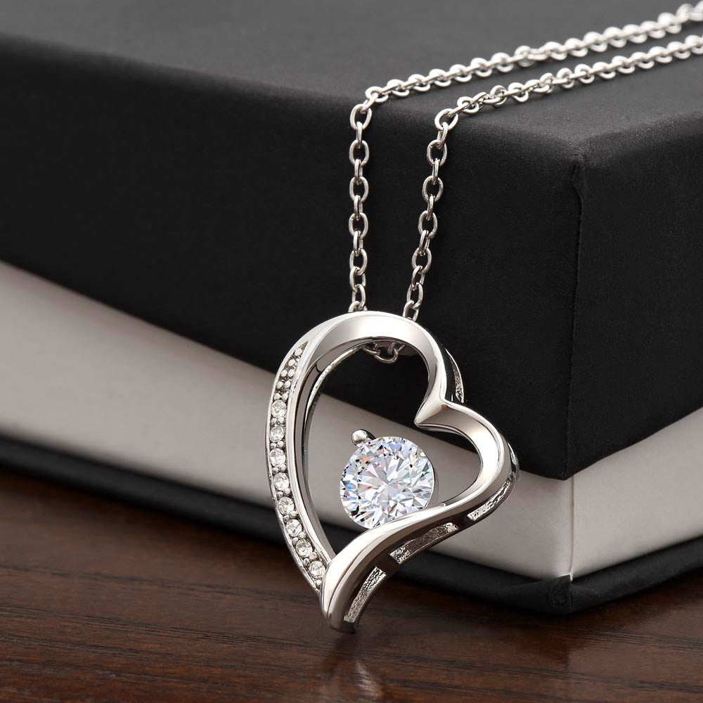 TO MY GIRLFRIEND - Your Last - Forever Love Necklace (White background)